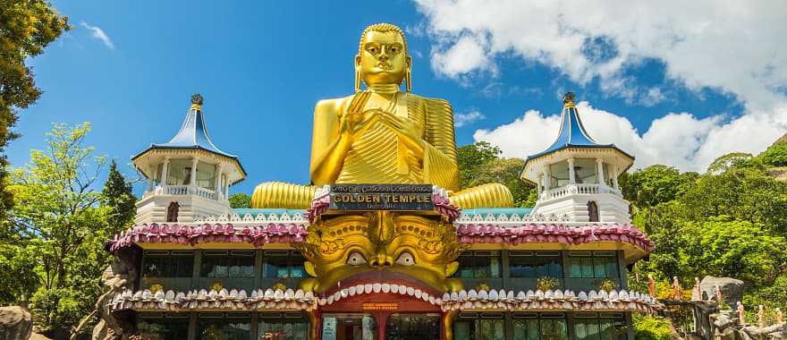 The Golden Temple in Dambulla, Sri Lanka