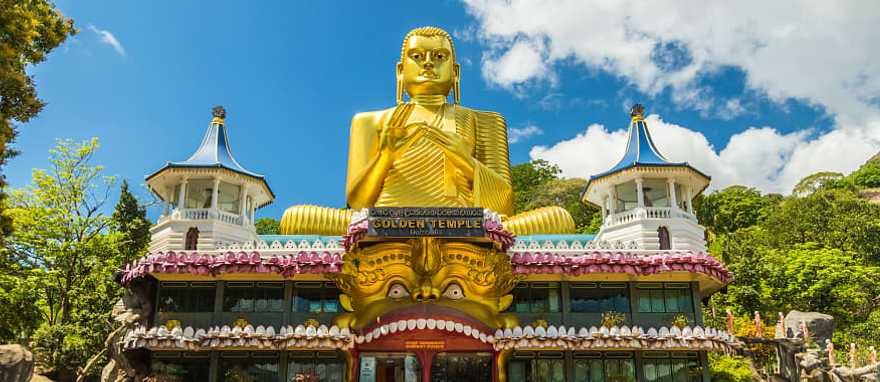 The Golden Temple in Dambulla, Sri Lanka