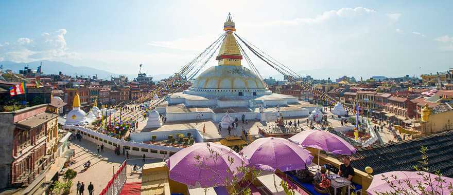 Boudhanath Stupa in Kathmandu, Nepal