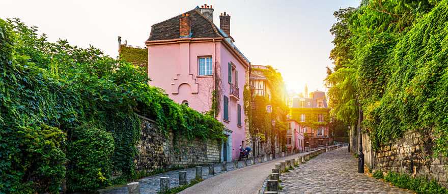 Montmartre neighborhood in Paris, France