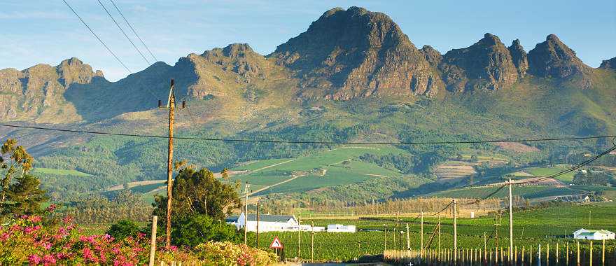Mountain near Stellenbosch in South African 