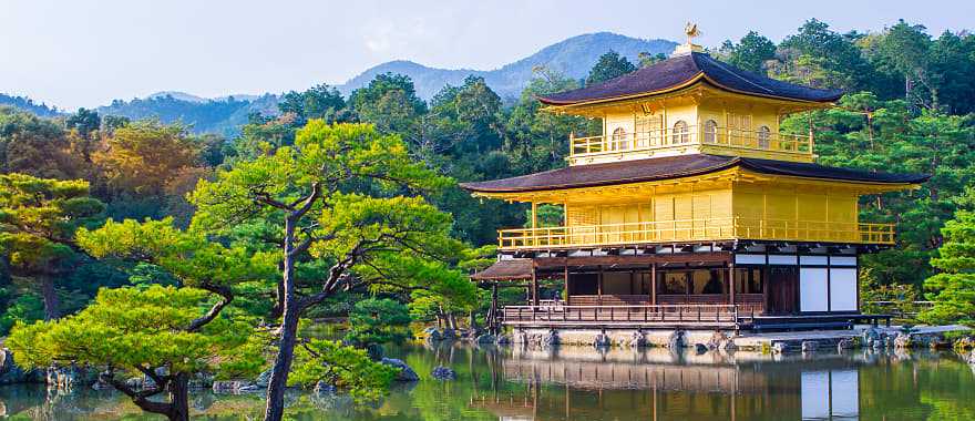 Kinkaku-Ji, the Golden Pavilion, in Kyoto, Japan.