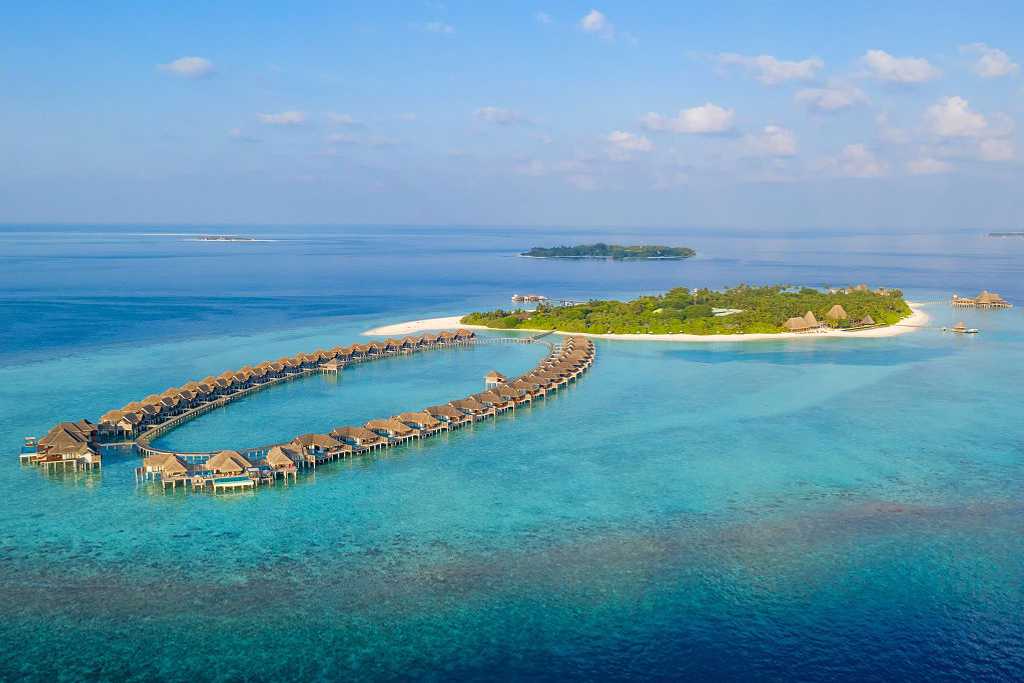 Luxury over water villas in Baa Atoll, Maldives