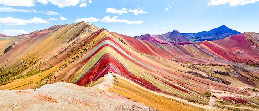 Vinicunca, or Rainbow mountain, near Cusco, Peru