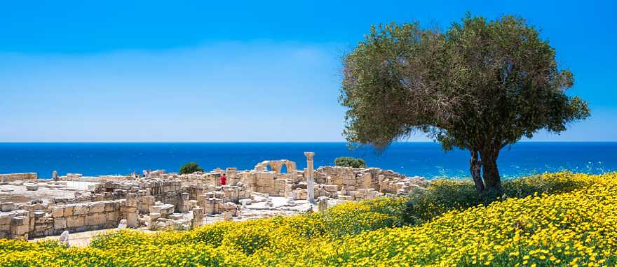 Achilles' House Kourio Basilica at The Sanctuary of Apollo at the Kourion World Heritage Archaeological site