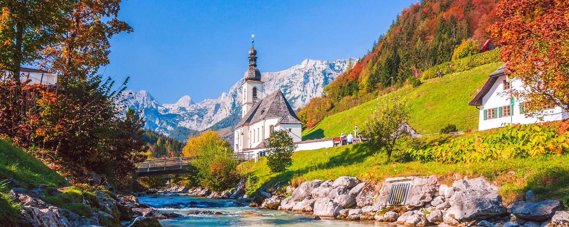 Ramsau bei Berchtesgaden in the Bavarian Alps, Germany