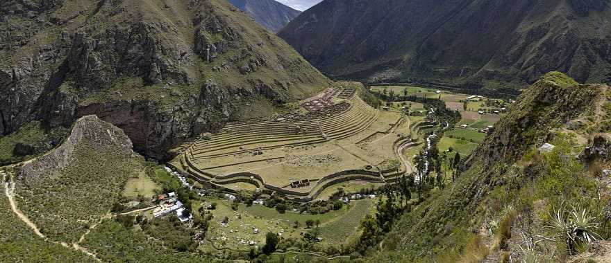 Ancient Inca trail in Peru