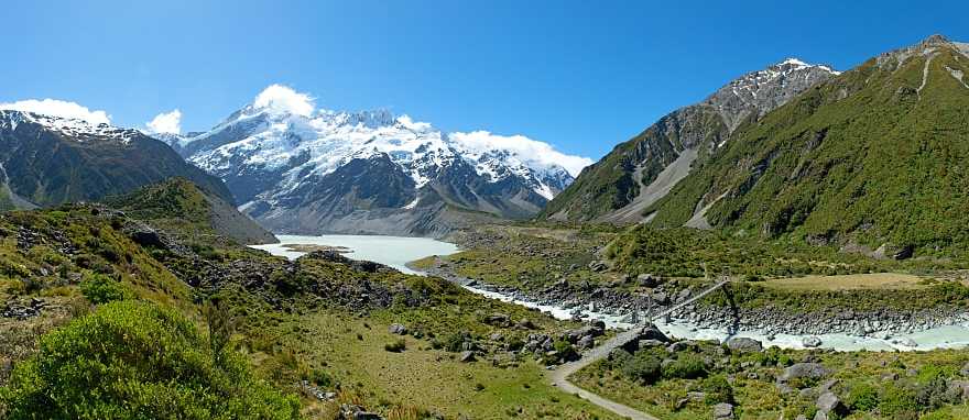 Mount Cook landscape on the South Island of New Zealand. Mount Cook landscape on the South Island of New Zealand.