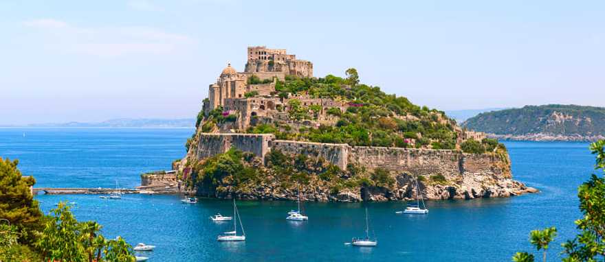 Aragon Castle on Ischia Island. Aragon Castle on Ischia Island.