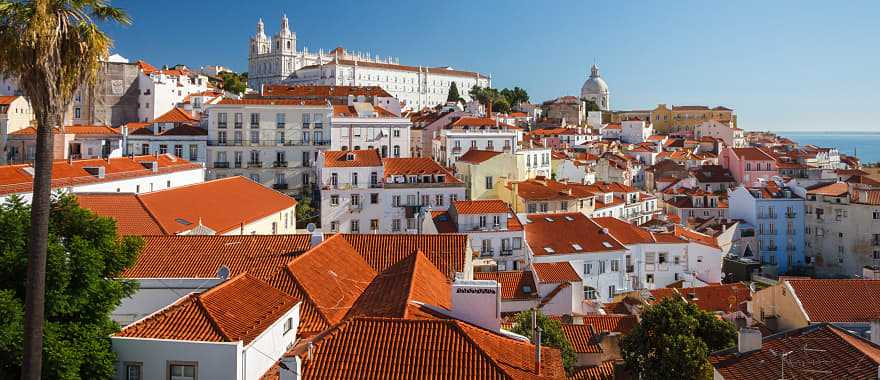 View of the old quarter of Alfama, Lisbon's Moorish past