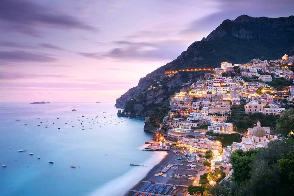 Positano at dusk