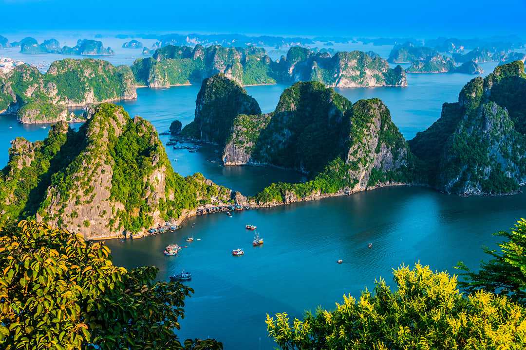 View of Ha Long Bay in Vietnam