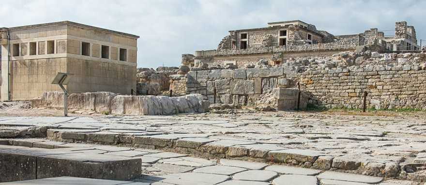 Minoan palace of Knossos, the place where the Minotaur roamed Crete, Greece