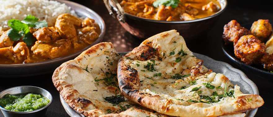 Traditional Indian naan bread