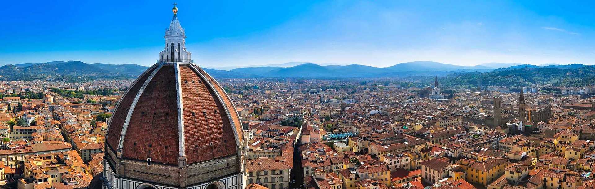 Duomo and city skyline in Florence, Italy