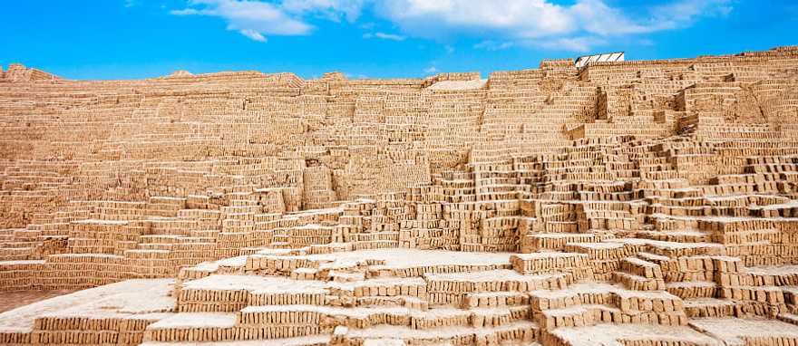The Huaca Pucllana in the Miraflores district of Lima, Peru The Huaca Pucllana in the Miraflores district of Lima, Peru