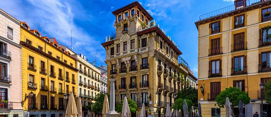 View of the old square in Madrid, Spain View of the old square in Madrid, Spain