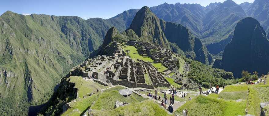 The great Inca city of Machu Picchu in Peru