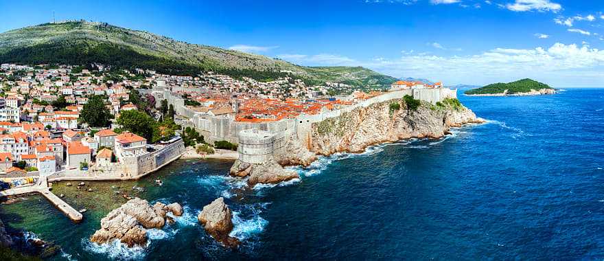 Aerial view of Dubrovnik, Croatia