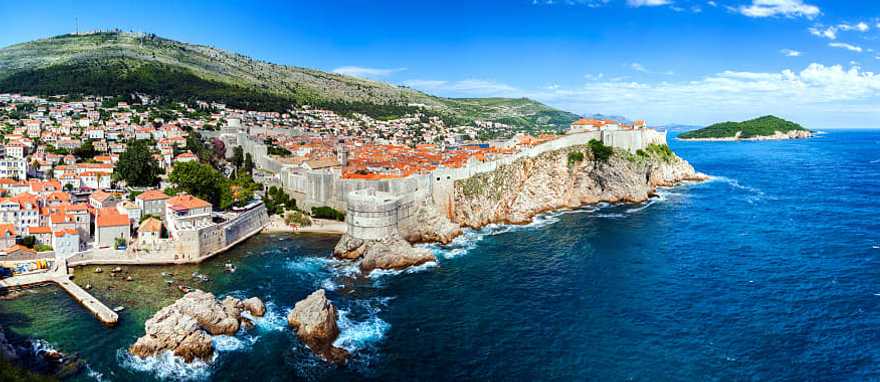 Aerial view of Dubrovnik, Croatia Aerial view of Dubrovnik, Croatia