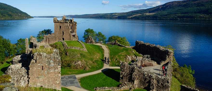 Urquhart Castle at Lock Ness in Scotland