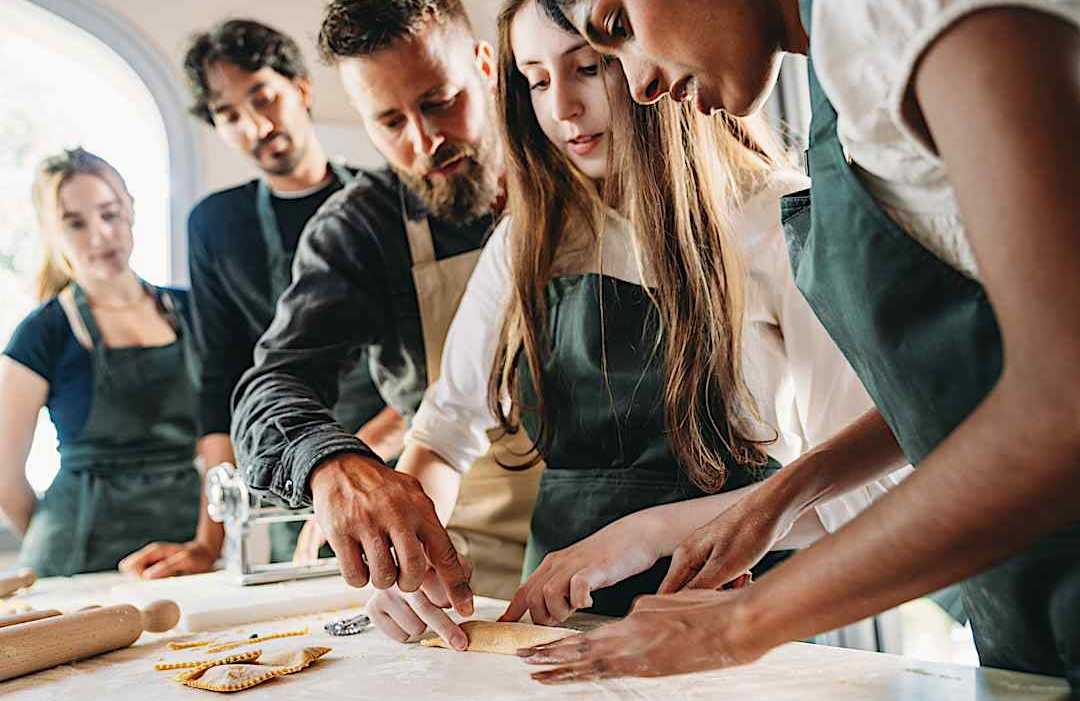 Cooking class experience in Italy.