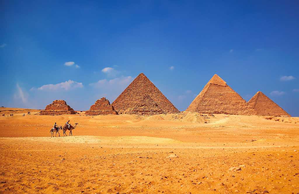 Pyramids of Egypt on the Giza Plateau