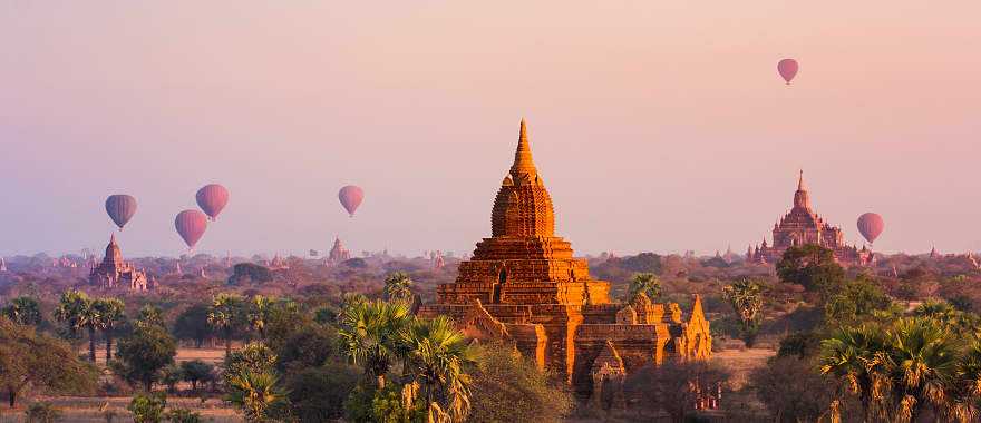 Temples of Bagan in the Mandalay region of Burma, Myanmar