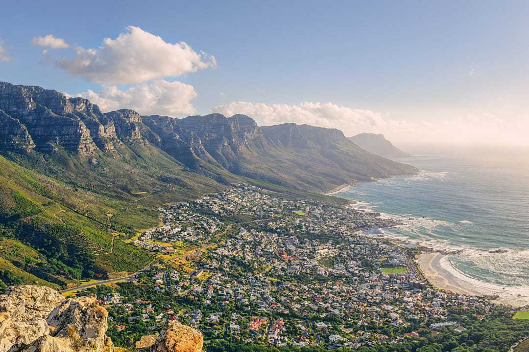 View of Cape Town from Lion's Head in South Africa