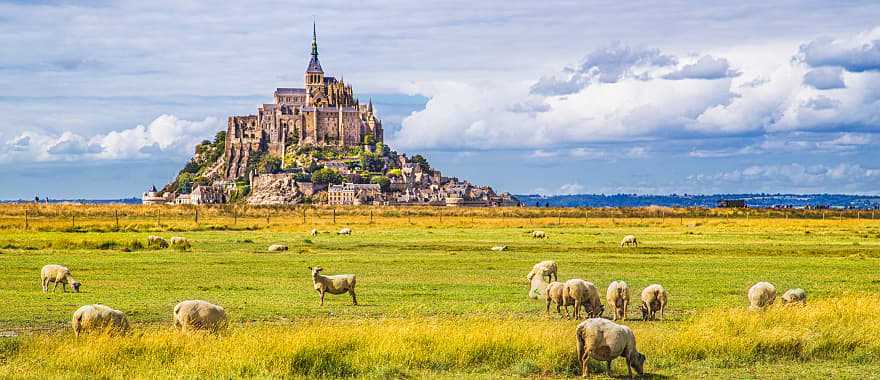 View of Le Mont Saint Michel, Normandy, France