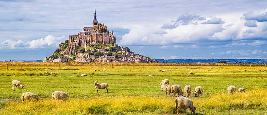 View of Le Mont Saint Michel, Normandy, France View of Le Mont Saint Michel, Normandy, France