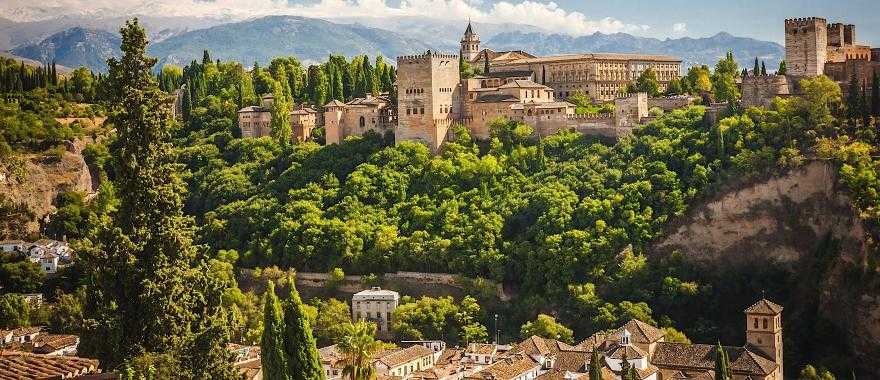Arabic fortress of Alhambra in Granada, Spain