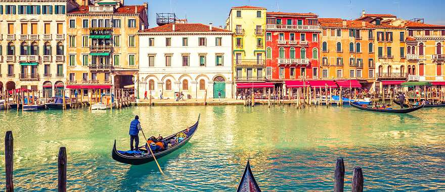 Grand Canal in Venice at sunrise in Italy