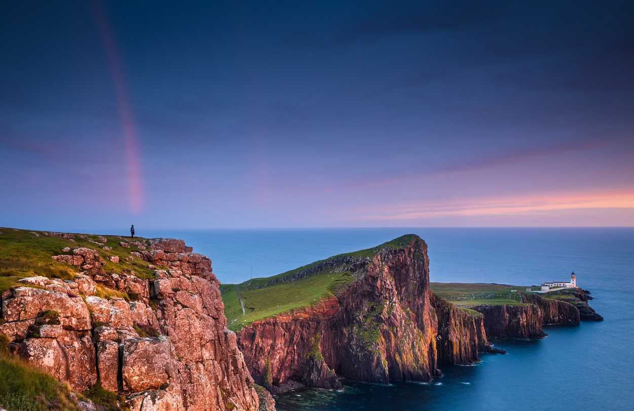 Neist Point Lighthouse on the Isle of Sky, Scotland Neist Point Lighthouse on the Isle of Sky, Scotland