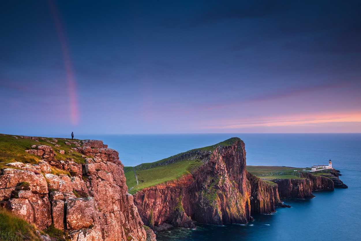 Neist Point Lighthouse on the Isle of Sky, Scotland