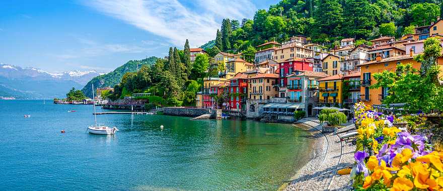Town of Menaggio on Lake Como, Italy