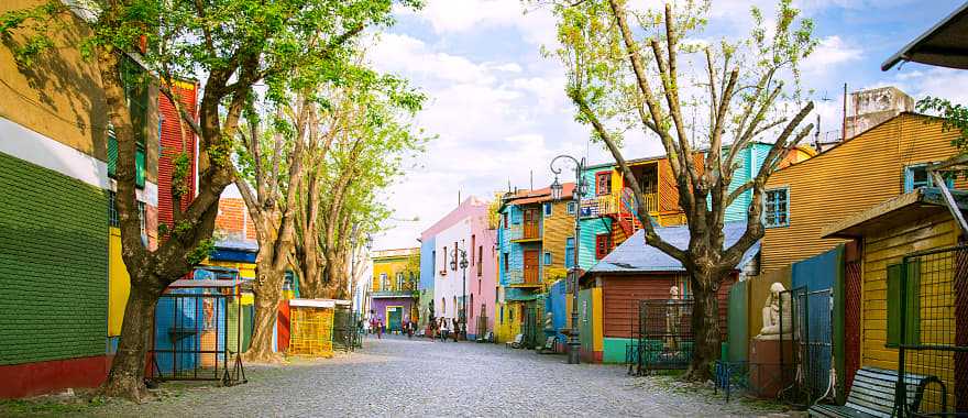 La Boca neighborhood in Buenos Aires, Argentina 