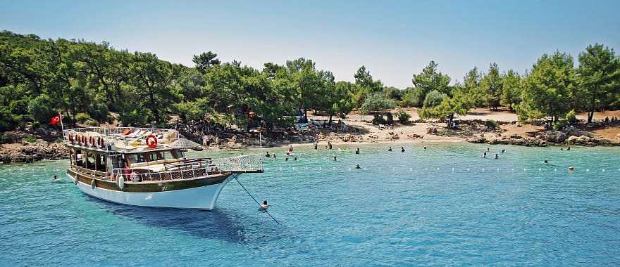Tropical paradise island in Turkey