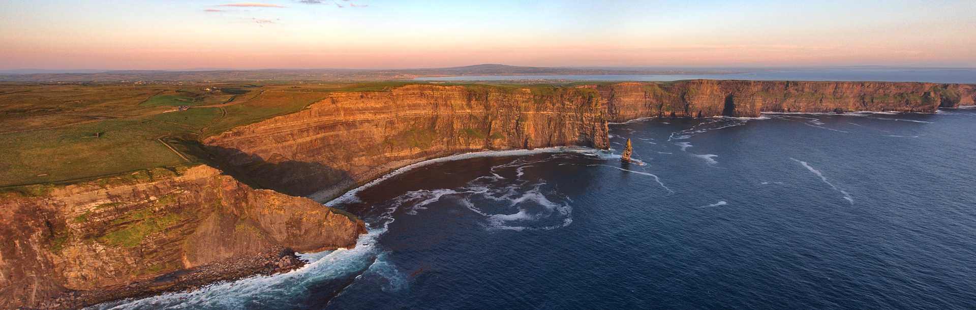 The Cliffs of Moher in County Clare, Ireland.