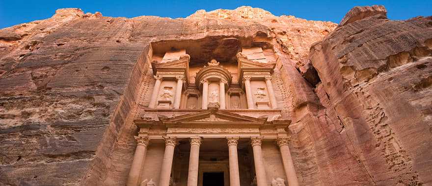 The Treasury, or Al Khazna, in Petra, Jordan