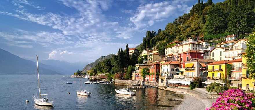 Beautiful view of Lake Como in Italy Beautiful view of Lake Como in Italy
