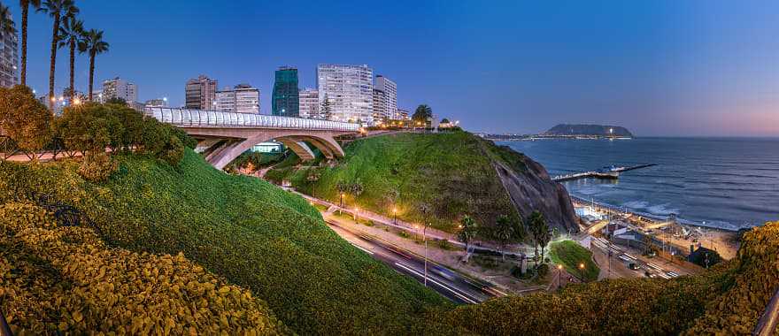 Miraflores district in Lima, Peru.