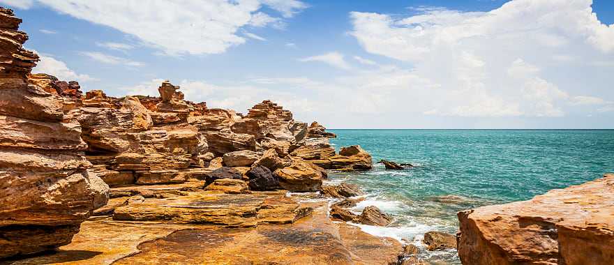 Australia Broome Rocks Ocean