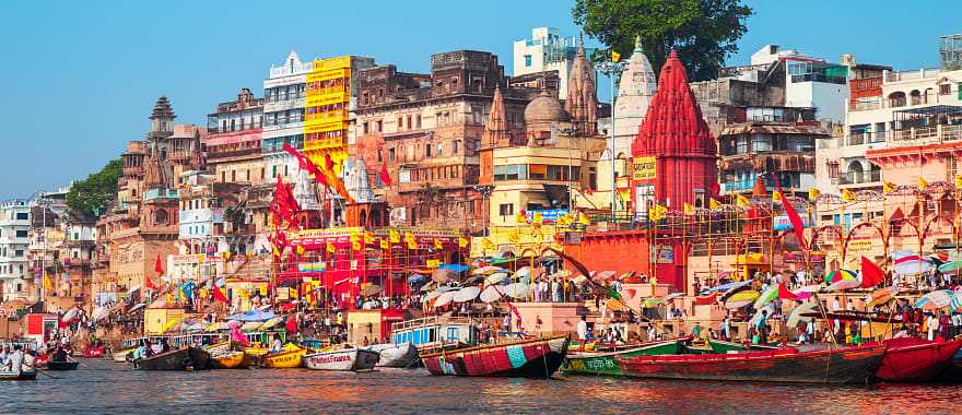 Ganges river in Varanasi, India