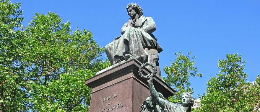 Ludwig van Beethoven statue in Vienna