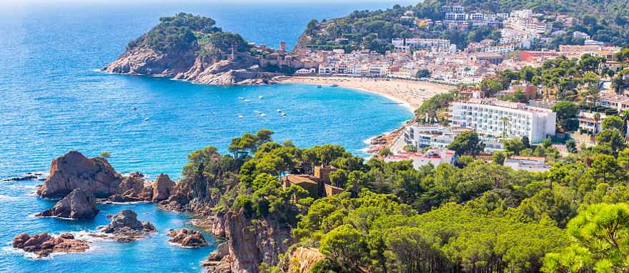 Coast of Barcelona in Spain