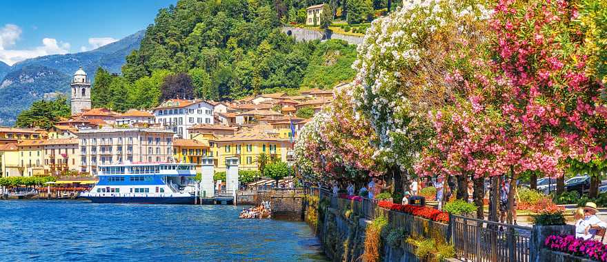Spectacular view of Bellagio on Lake Como in Lombardy, Italy.