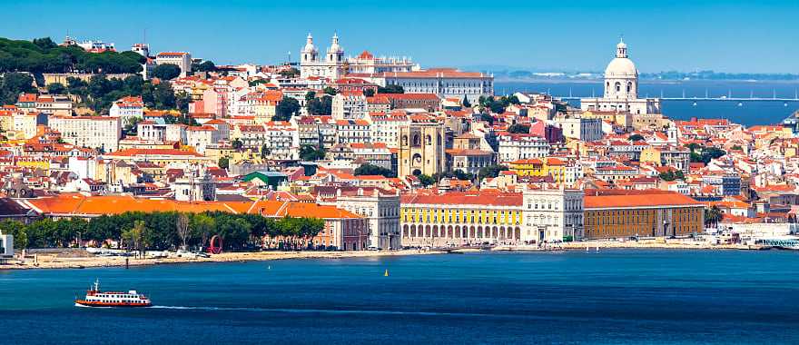 Lisbon Skyline in Portugal.