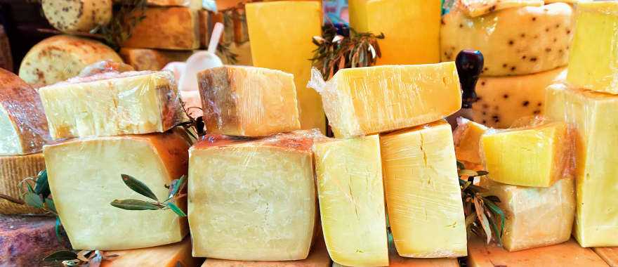 Cheese market, Palermo, Italy