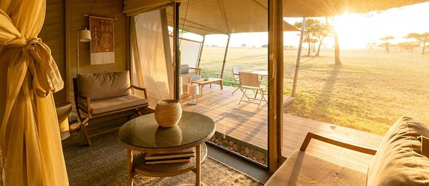 Luxury text in Serengeti